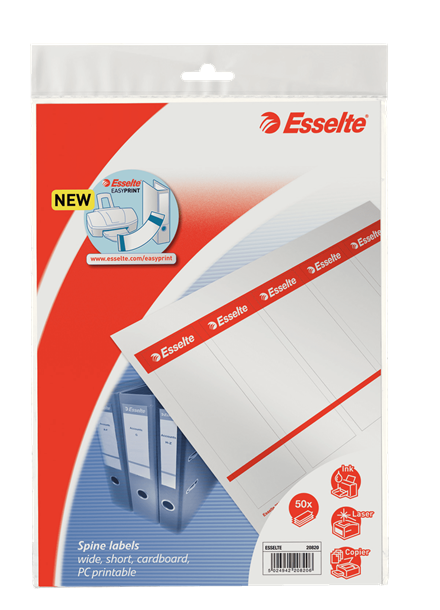 Spine Labels Pc Printable For Esselte Laf 75 Mm Bag 50 Spine Labels And Accessories Esselte