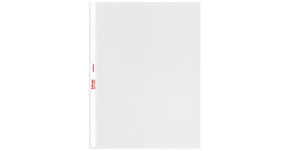 Buste perforate ESSENTIALS - PPL antiriflesso - f.to 21 x 29,7 cm